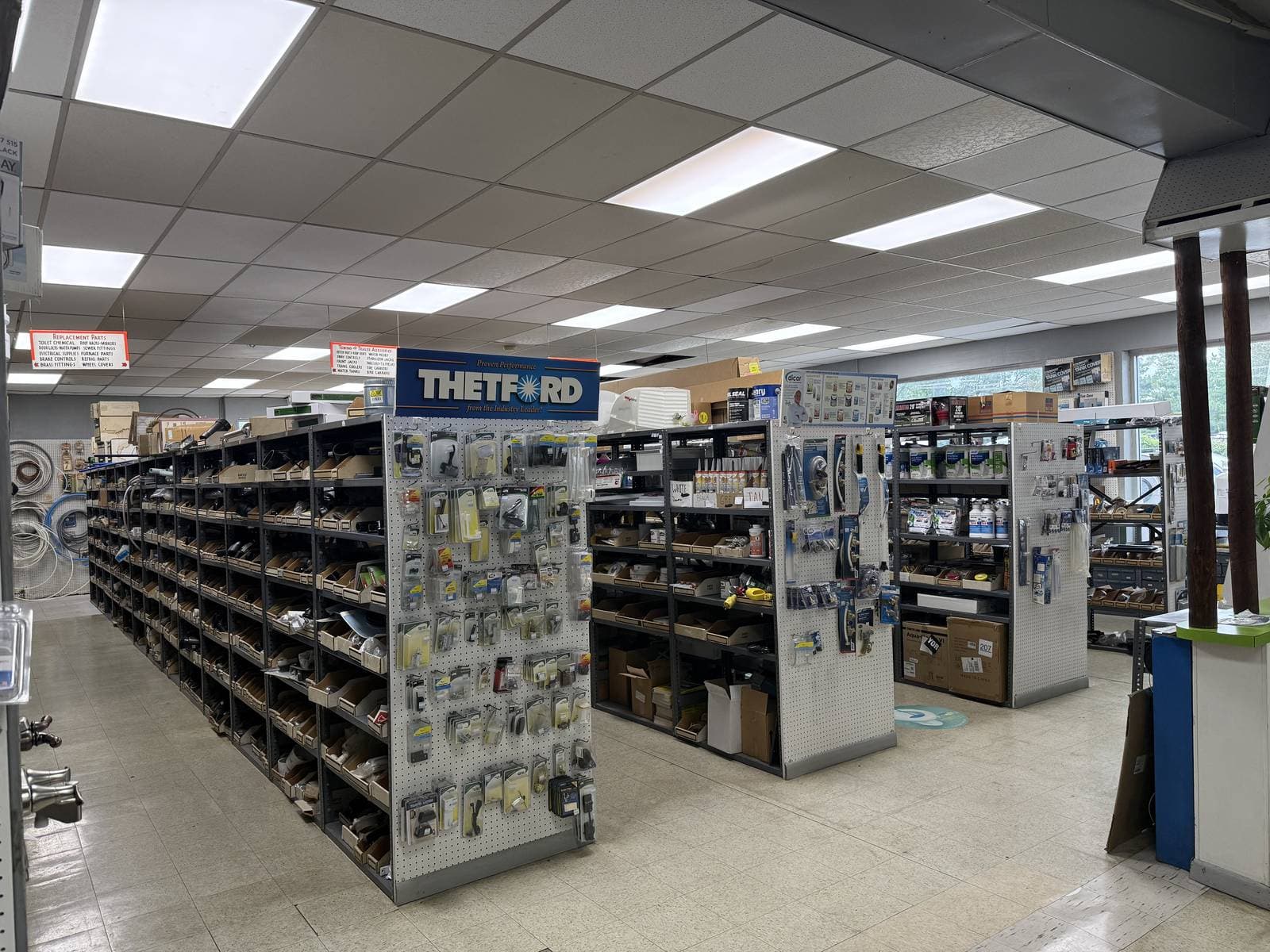 Parts department at Etnoyer's RV World in Highspire, PA